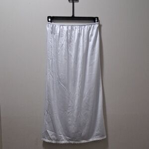 White Midi Skirt Slip